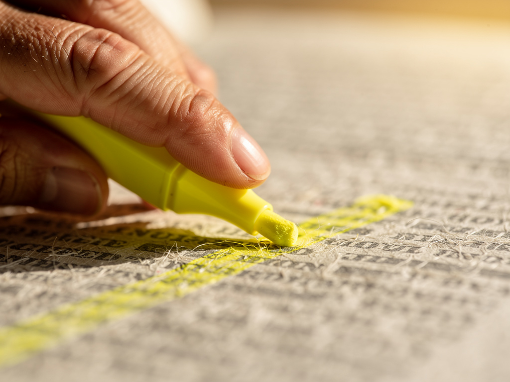 Inserida após a explicação sobre leitura passiva vs. ativa, para ilustrar o detalhe da marcação estratégica na lei seca o que cai mais em concurso