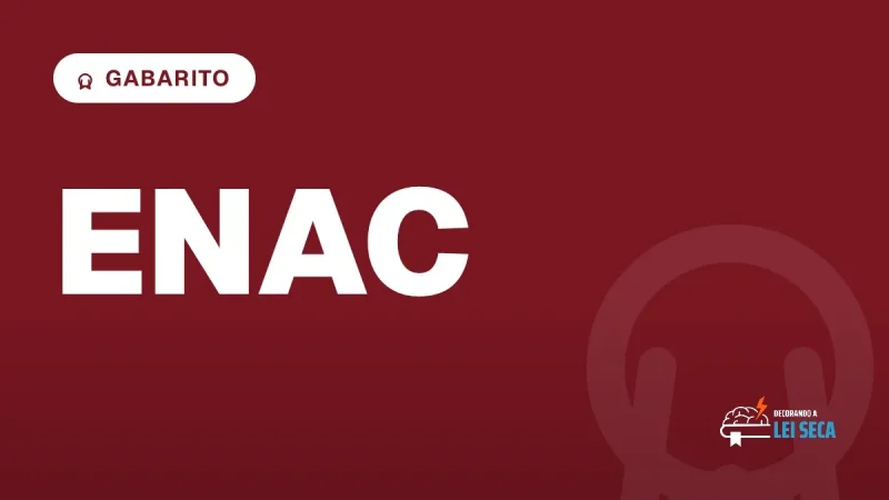 Capa do artigo "ENAC 2026.1: Gabarito, Resultado e Prova" — GABARITO