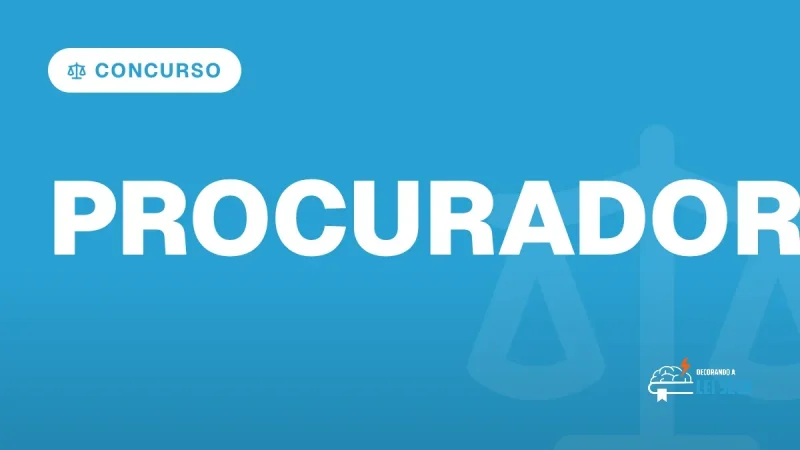 Capa do artigo "Concurso para Procurador 2026: MPF, PGE e ALE" — CONCURSO