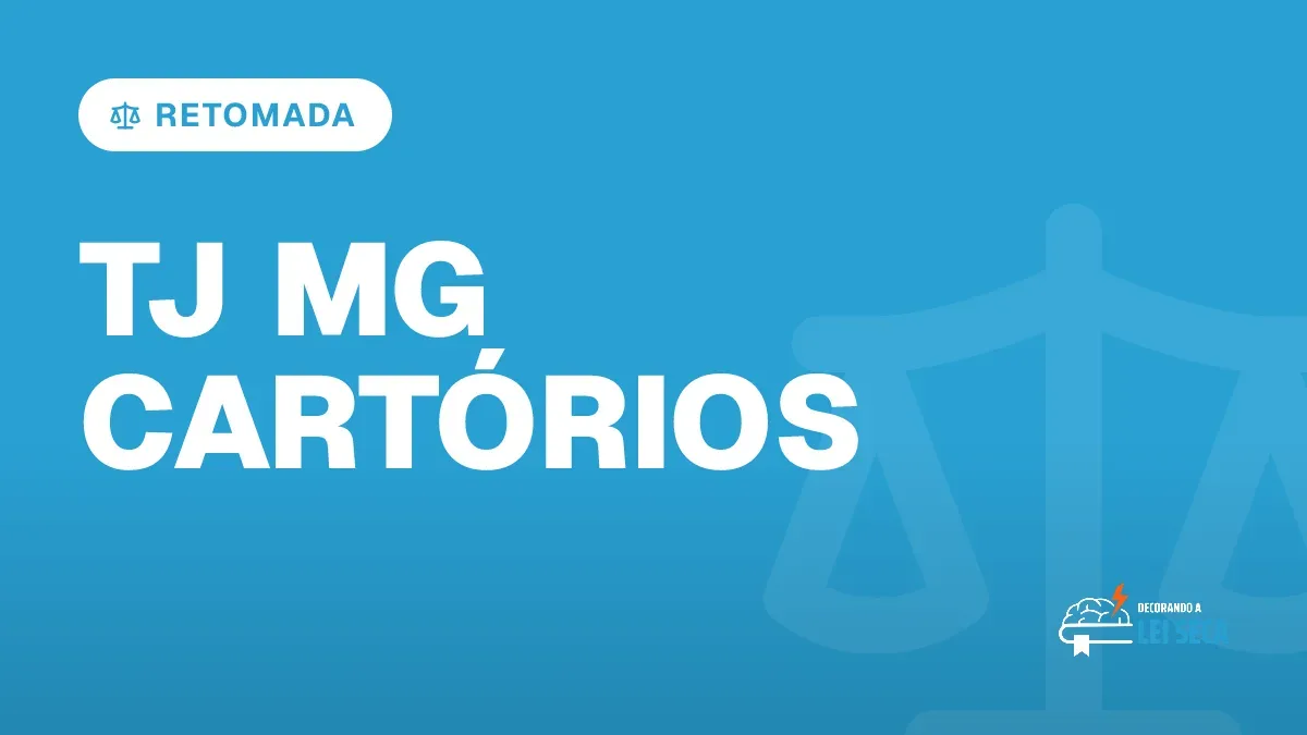 Capa do artigo "Concurso TJ MG Cartórios: Retomada e 327 Vagas" — RETOMADA