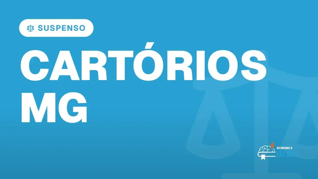 Capa do artigo "Concurso Cartórios MG: Comissão Formada no TJMG" — SUSPENSO