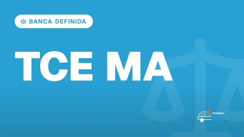 Capa do artigo "Concurso TCE MA 2026: Cebraspe e 40 Vagas" — BANCA DEFINIDA