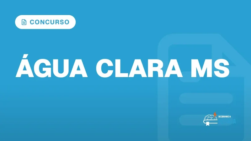 Capa do artigo "Concurso Prefeitura de Ăgua Clara MS: Sem Edital" â CONCURSO