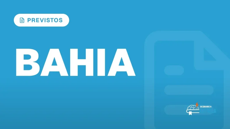 Capa do artigo "Concursos Bahia 2026: Vagas e Editais Previstos" — PREVISTOS