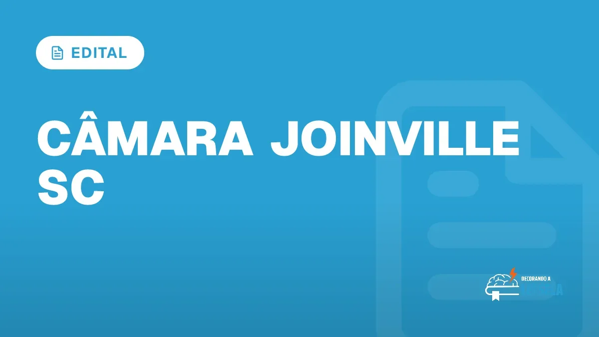 Capa do artigo "Concurso Procurador Câmara de Joinville SC: Edital" — EDITAL