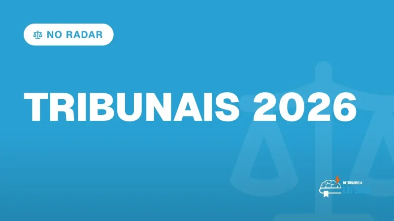 Capa do artigo "Concursos Tribunais 2026: Analista e Oficial" — NO RADAR
