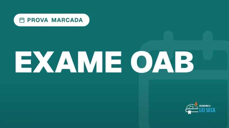 Capa do artigo "Exame OAB: Questões Fixam Mais que Reler a Lei" — PROVA MARCADA