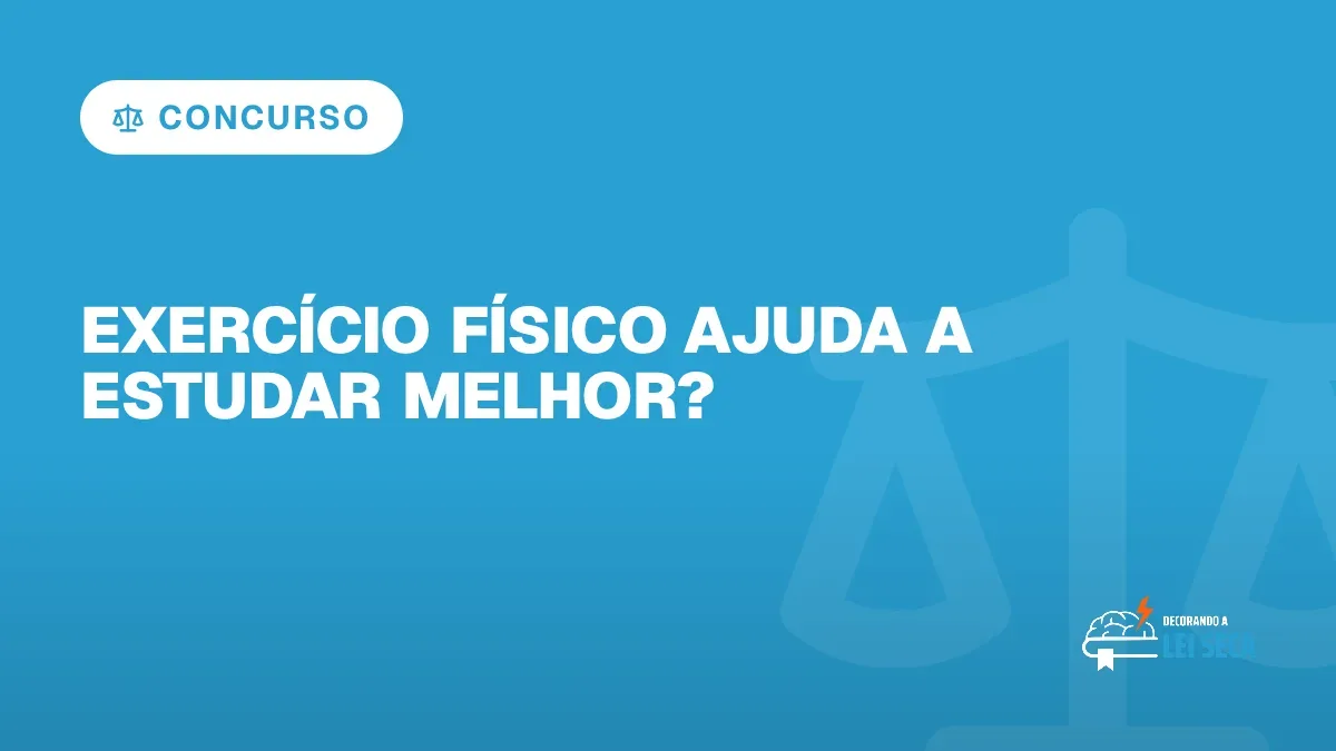 Capa do artigo "Exercício Físico Ajuda a Estudar Melhor?" — CONCURSO