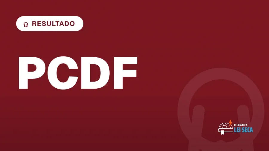 Capa do artigo "Concurso PCDF: Resultado Provisório da Objetiva" — RESULTADO