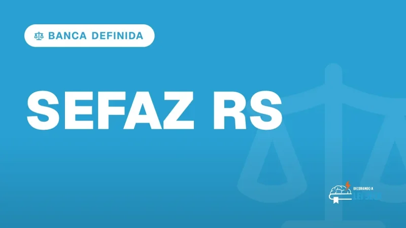 Capa do artigo "Concurso Sefaz RS 2026: FCC Definida" — BANCA DEFINIDA