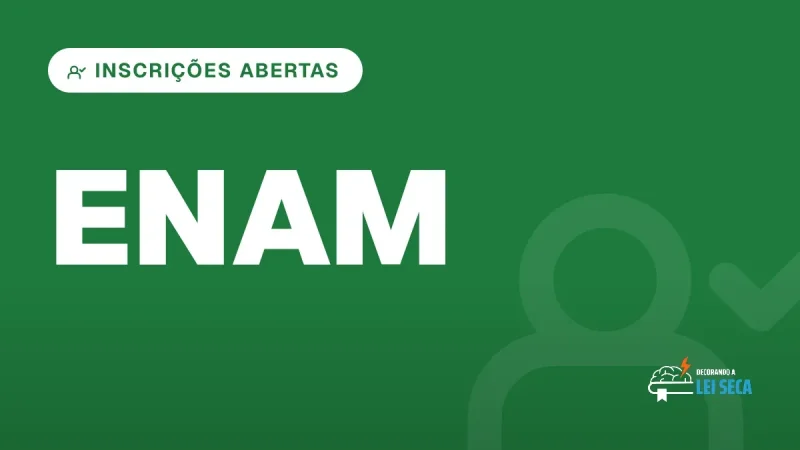 Capa do artigo "ENAM: Como Funciona o Exame Nacional da Magistratura" — INSCRIÇÕES ABERTAS