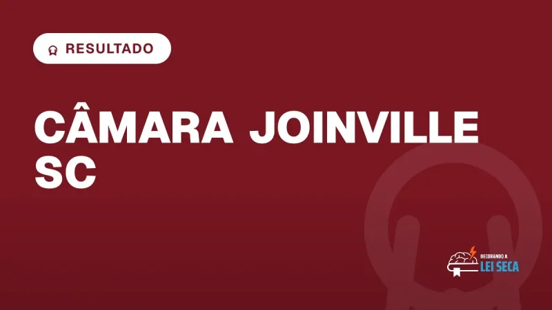 Capa do artigo "Concurso Procurador Câmara de Joinville SC: Resultado" — RESULTADO