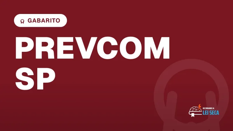 Capa do artigo "Concurso Prevcom SP: Gabarito Preliminar" — GABARITO