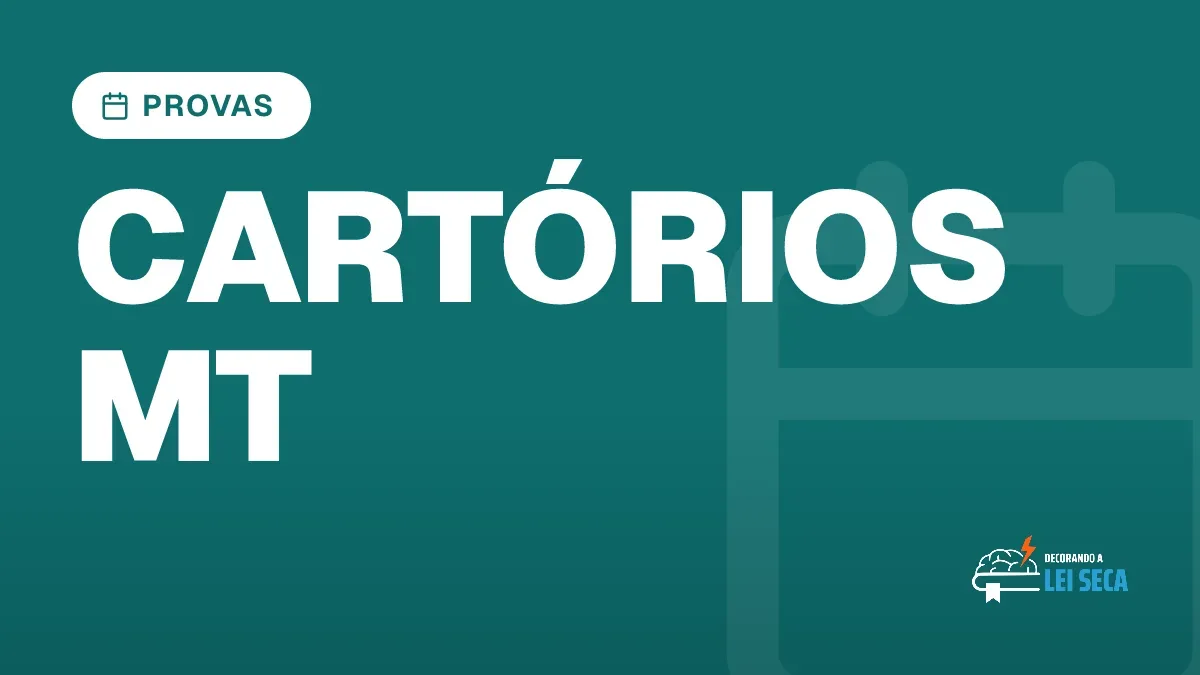 Capa do artigo "Concurso Cartórios MT: Provas Neste Fim de Semana" — PROVAS