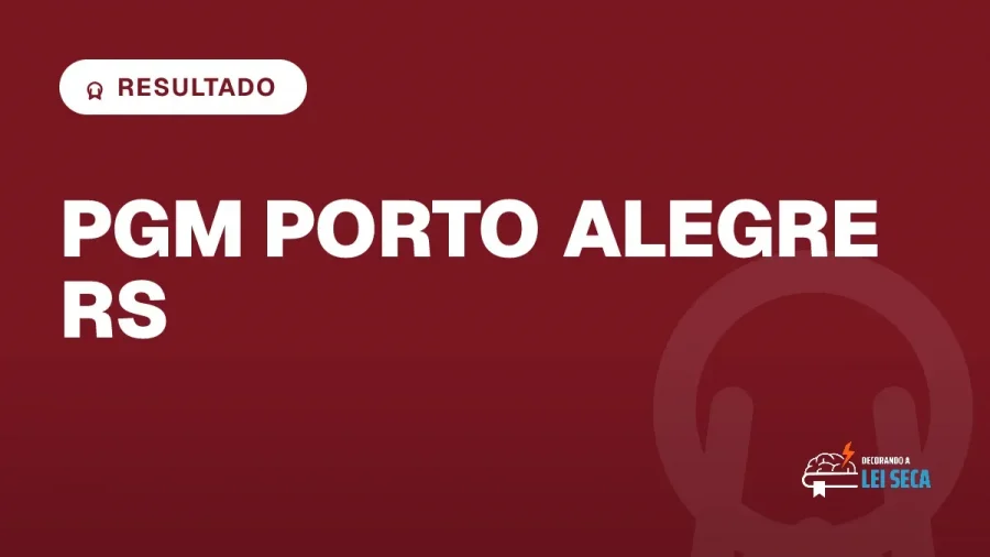 Capa do artigo "Concurso PGM Porto Alegre RS: Resultado Homologado" — RESULTADO