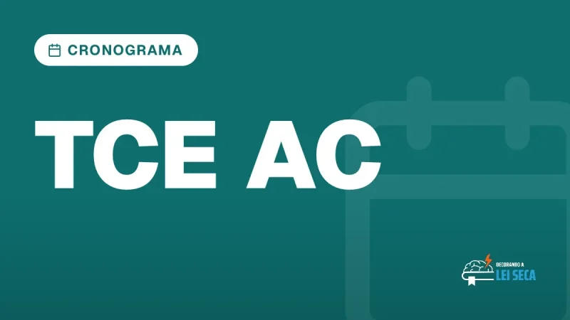Capa do artigo "Concurso TCE AC: Cronograma Atualizado" — CRONOGRAMA