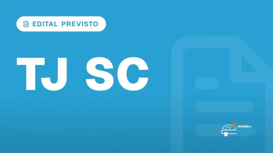 Capa do artigo "Concurso TJ SC Juiz: Edital Previsto e Mais 4 no Radar" — EDITAL PREVISTO