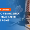 Guia de estudos sobre Direito Financeiro para concursos de PGE e PGM, mostrando uma pessoa estudando com tablet e martelo de juiz ao fundo.