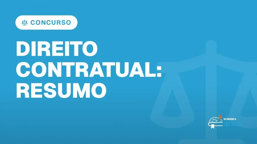 Capa do artigo "Direito Contratual: Resumo para Gabaritar no Exame OAB!" — CONCURSO