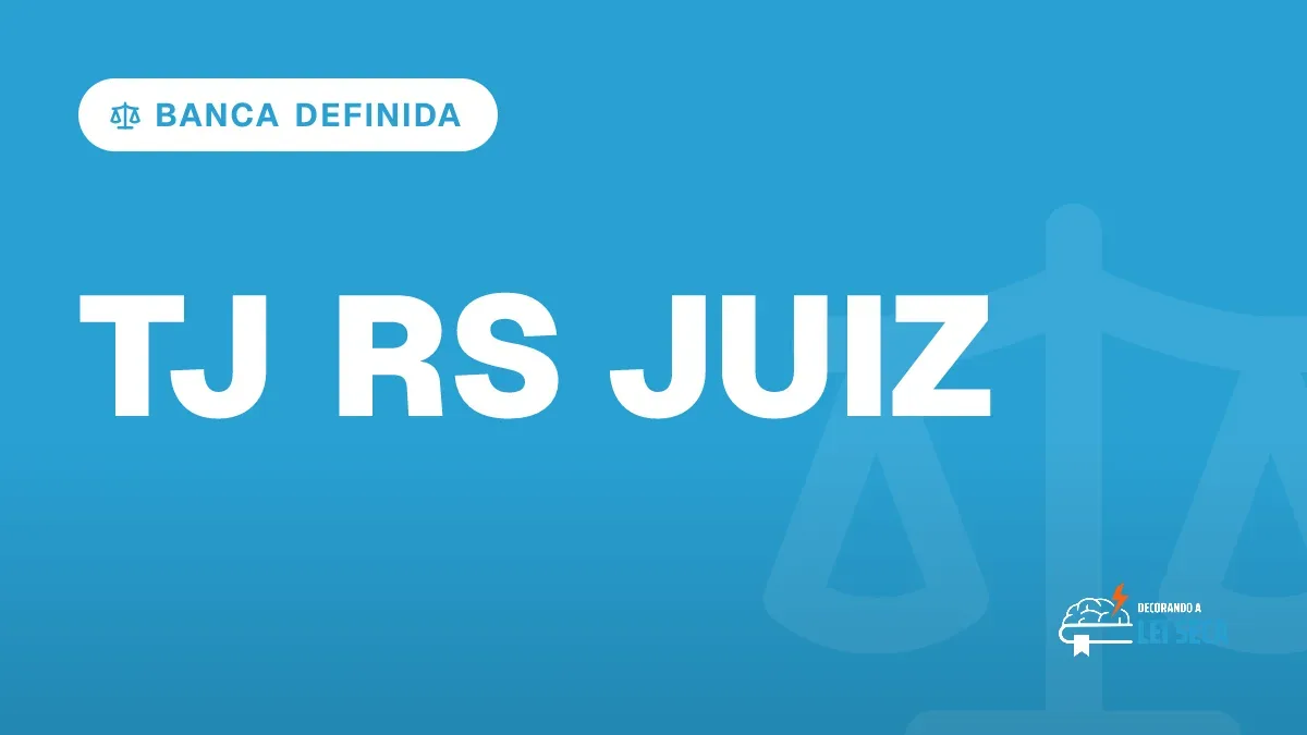 Capa do artigo "Concurso TJ RS Juiz: 30 Vagas e FGV Definida" — BANCA DEFINIDA