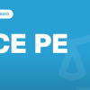 candidata com pasta jurídica observa escadaria de prédio público em manhã clara (Concurso TCE PE Procurador)