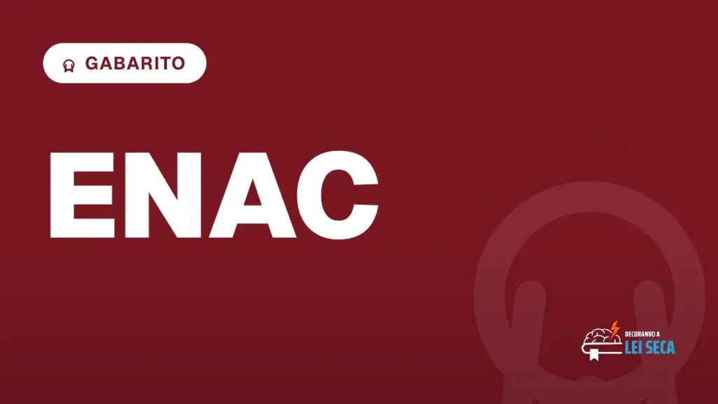 Capa do artigo "ENAC 2026.1: Gabarito, Resultado e Prova" — GABARITO