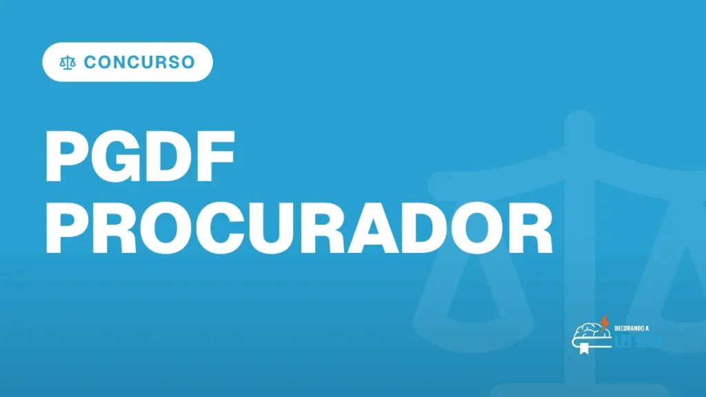 Capa do artigo "Concurso PGDF Procurador: Menção na LDO 2027" — CONCURSO