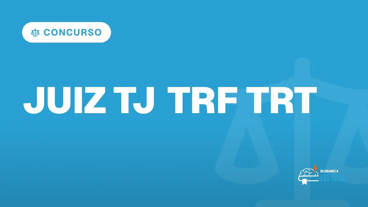 Capa do artigo "Concursos para Juiz 2026: Tribunais de Justiça, TRF e TRT" — CONCURSO
