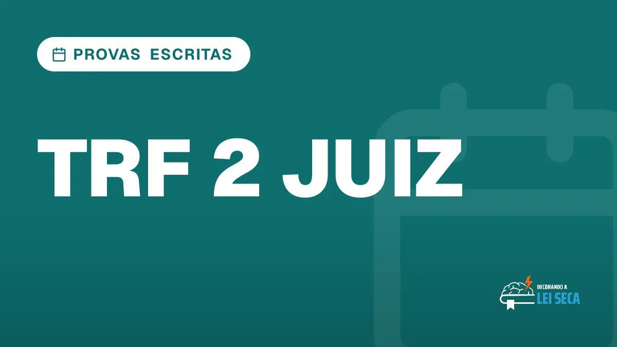 Capa do artigo "Concurso TRF 2 Juiz: Provas em Agosto" — PROVAS ESCRITAS