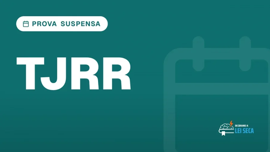 Capa do artigo "Concurso TJRR: Prova Oral Suspensa" — PROVA SUSPENSA