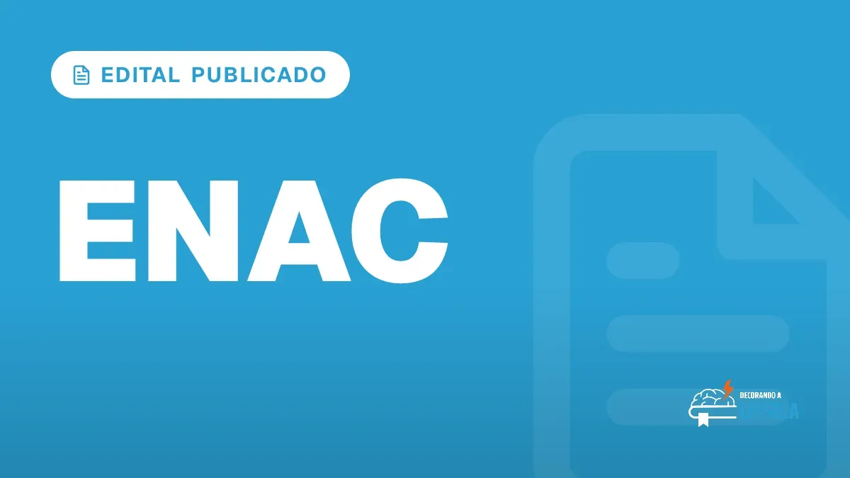 Capa do artigo "ENAC: Edital Publicado e Inscrições em 31/8" — EDITAL PUBLICADO