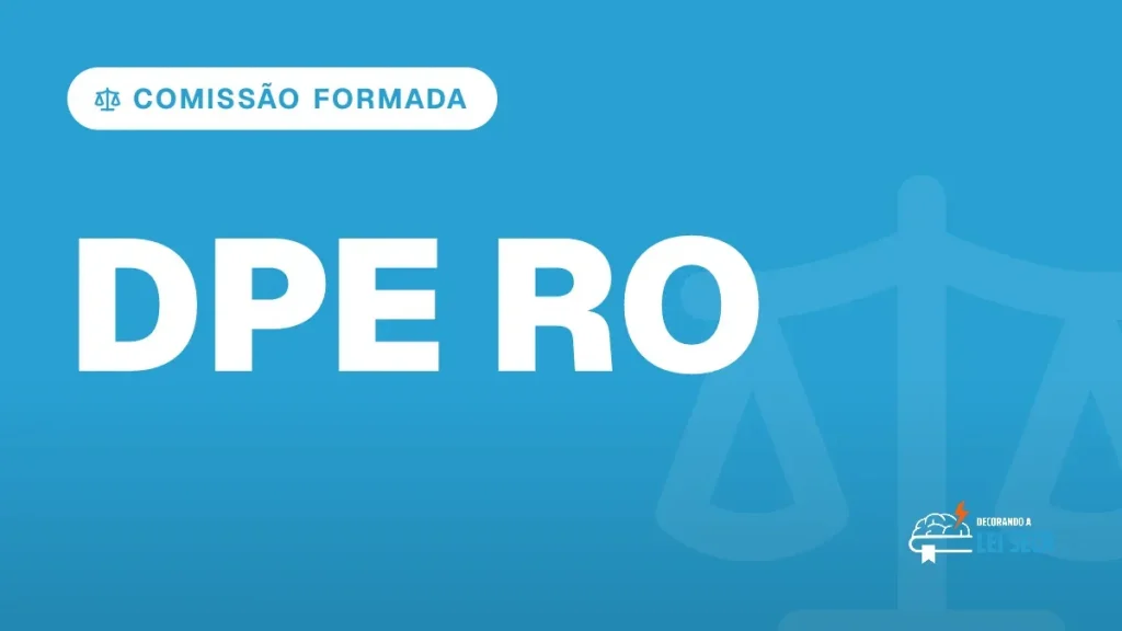 Capa do artigo "Concurso DPE RO: Comissão Formada" — COMISSÃO FORMADA