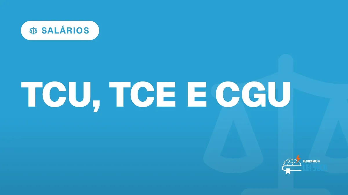 Capa do artigo "Concurso TCU, TCE e CGU: Quem Paga Mais?" — SALÁRIOS