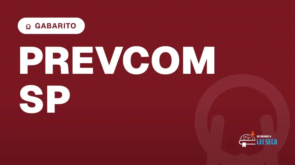 Capa do artigo "Concurso Prevcom SP: Gabarito Preliminar" — GABARITO