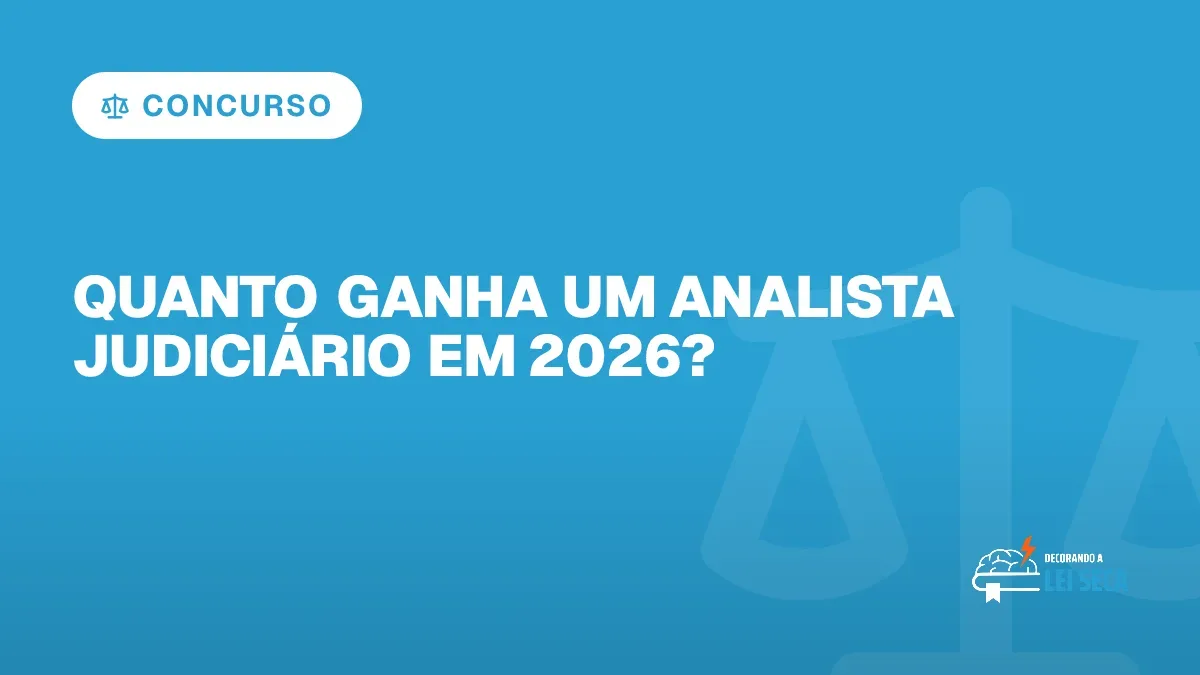 Capa do artigo "Quanto Ganha um Analista Judiciário em 2026?" — CONCURSO
