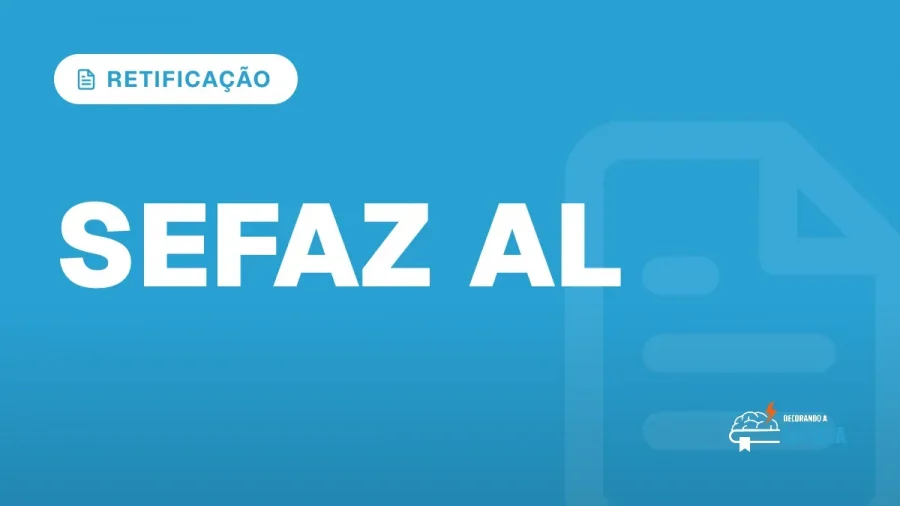 Capa do artigo "Concurso Sefaz AL: Discursiva Ajustada" — RETIFICAÇÃO