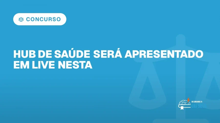Capa do artigo "Hub de Saúde Será Apresentado em Live Nesta Quinta" — CONCURSO